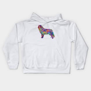 Bernese Mountain Dog watercolor Kids Hoodie